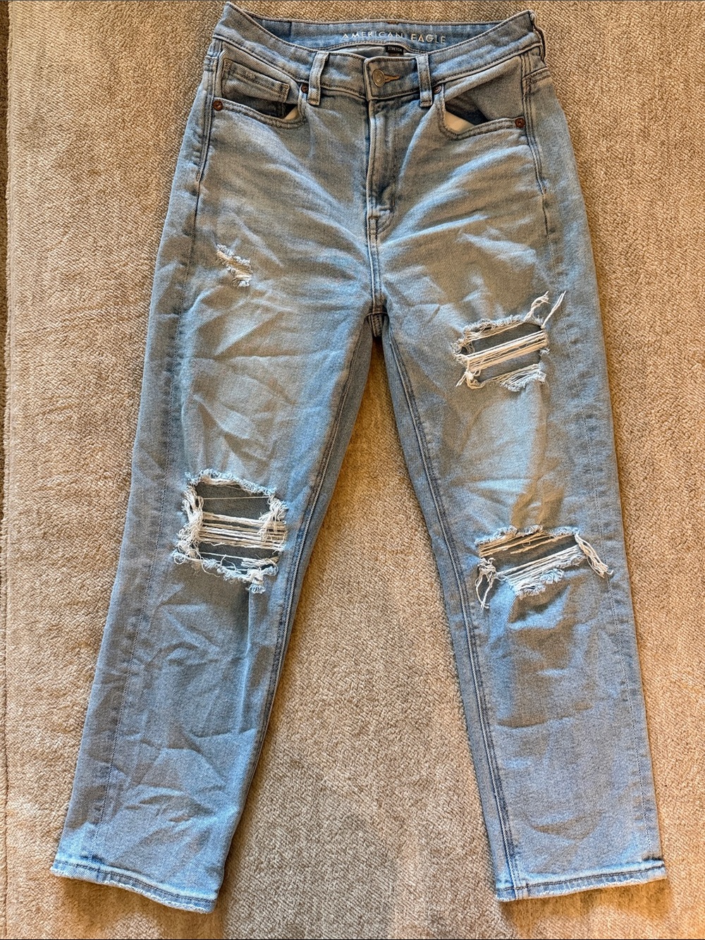American Eagle Outfitters Light Blue Stretch Denim Jeans